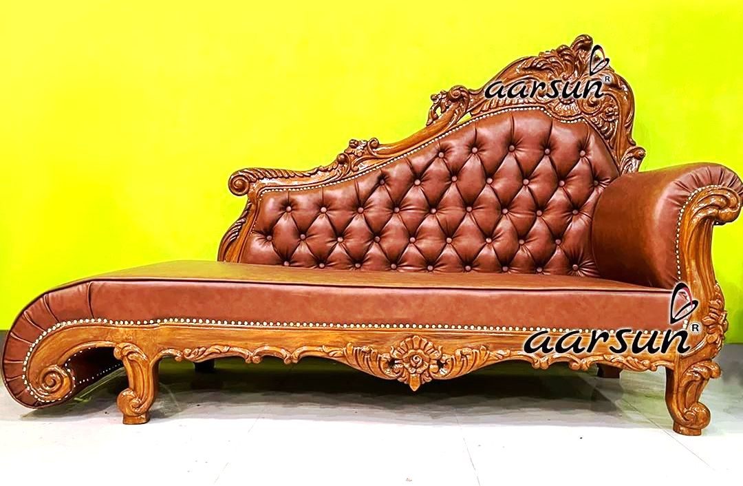 Love seat Style Couch Teak wood